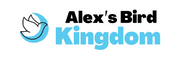 logo Alex's Bird Kingdom blue black white 