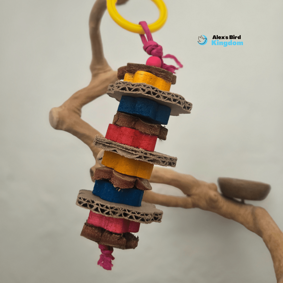 Alex Bird Toys Bird Toys Balsa Blast Chewing Toy – For Small Birds Who Love to Chew