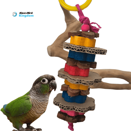 Alex Bird Toys Bird Toys Balsa Blast Chewing Toy – For Small Birds Who Love to Chew