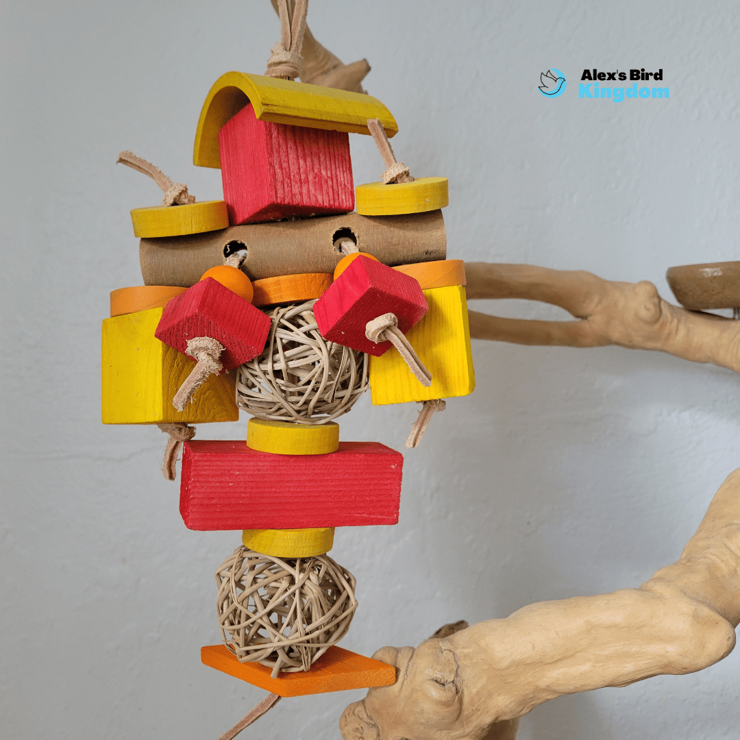 Alex Bird Toys Bird Toys Bamboo Breeze Enrichment Toy – For Large Birds Who Love to Explore