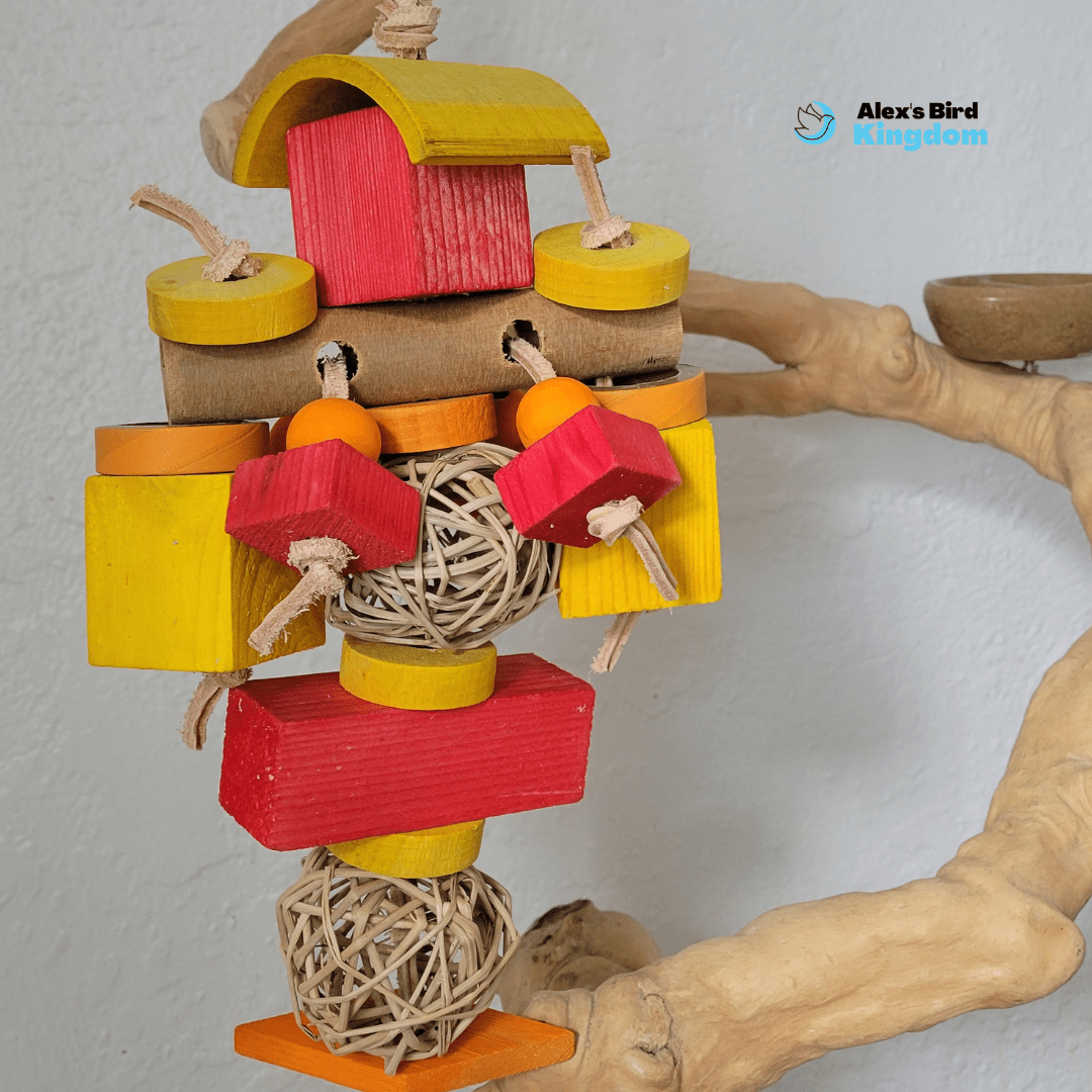 Alex Bird Toys Bird Toys Bamboo Breeze Enrichment Toy – For Large Birds Who Love to Explore