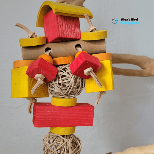 Alex Bird Toys Bird Toys Bamboo Breeze Enrichment Toy – For Large Birds Who Love to Explore