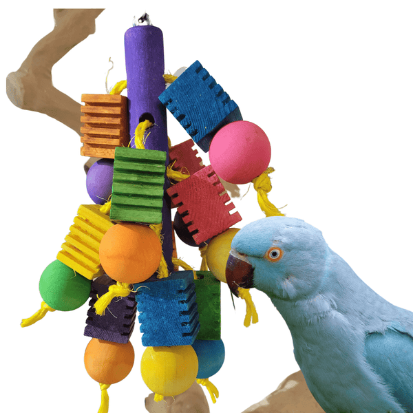 Alex Bird Toys Bird Toys Chirp Rainbow Blocks Bird Toy