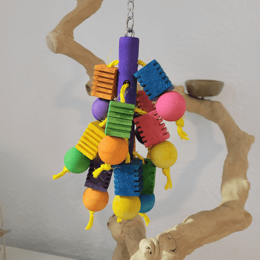 Alex Bird Toys Bird Toys Chirp Rainbow Blocks Bird Toy