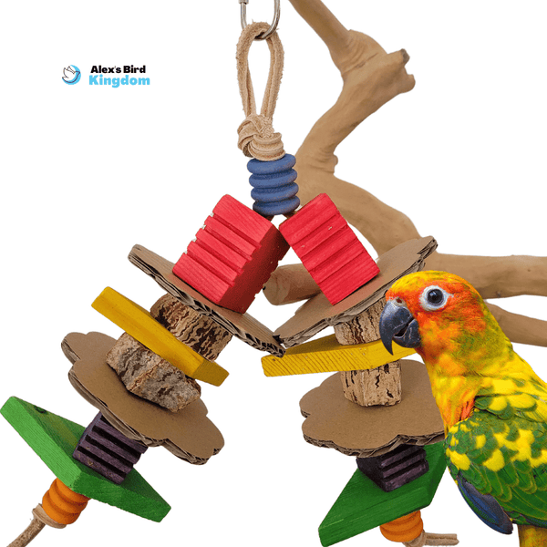 Alex Bird Toys Bird Toys Colorful Chewtime Adventure Bird Toy