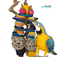 Alex Bird Toys Bird Toys Tropical Retreat Bird Toy– For Large Parrots Who Love to Explore