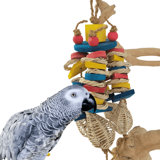 Alex Bird Toys Bird Toys Tropical Retreat Bird Toy for Big birds like cockatoo macaw african grey