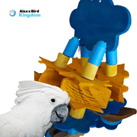 Alex's Bird Kingdom Bird Toys Cloudy Busy Board for Parrots