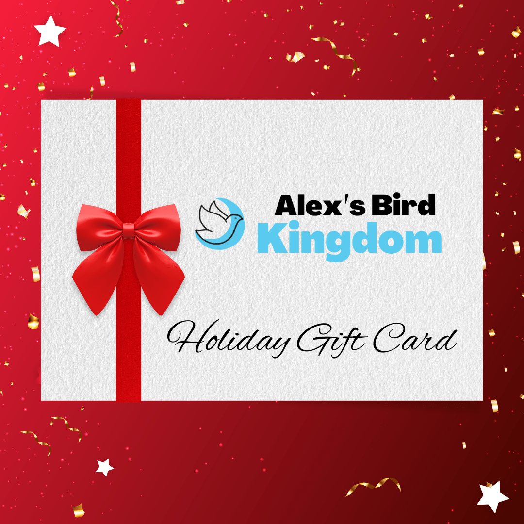 Alex's Bird Kingdom Bird Toys Holiday Gift Card - Alex's Bird Kingdom