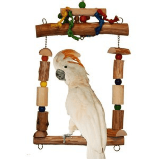 HAPPY BEAKS BIRD TOYS Bird Toys Mega Swing Bird Toy