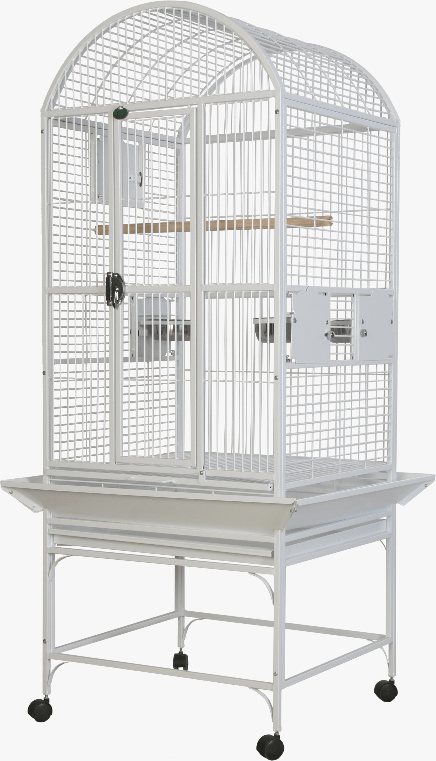 A & E Cage Bird Cages & Stands White DomeTop Cage 24"x22"x61"