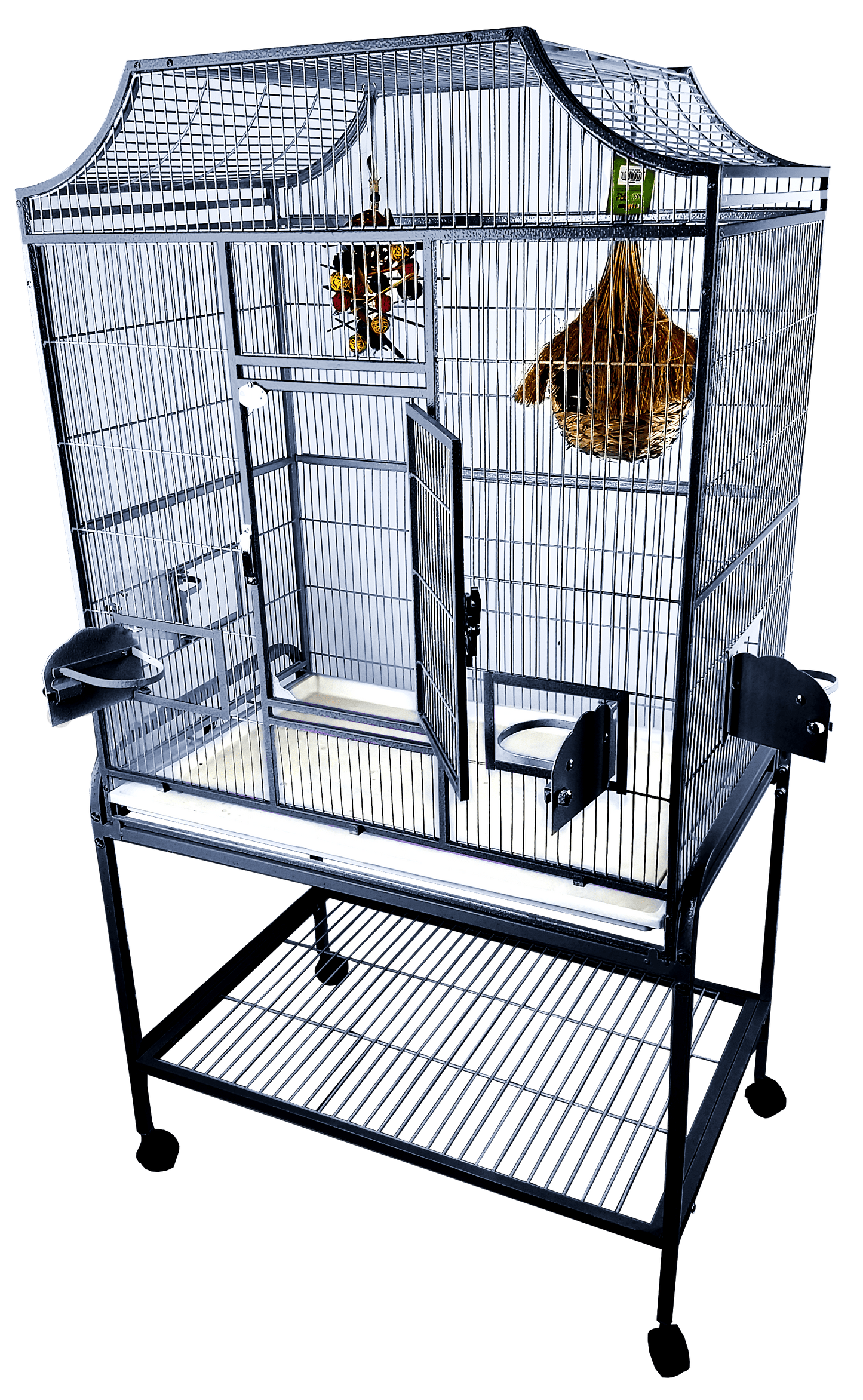 A & E Cage Co Blue Elegant Flight Cage 32''x21''x61''