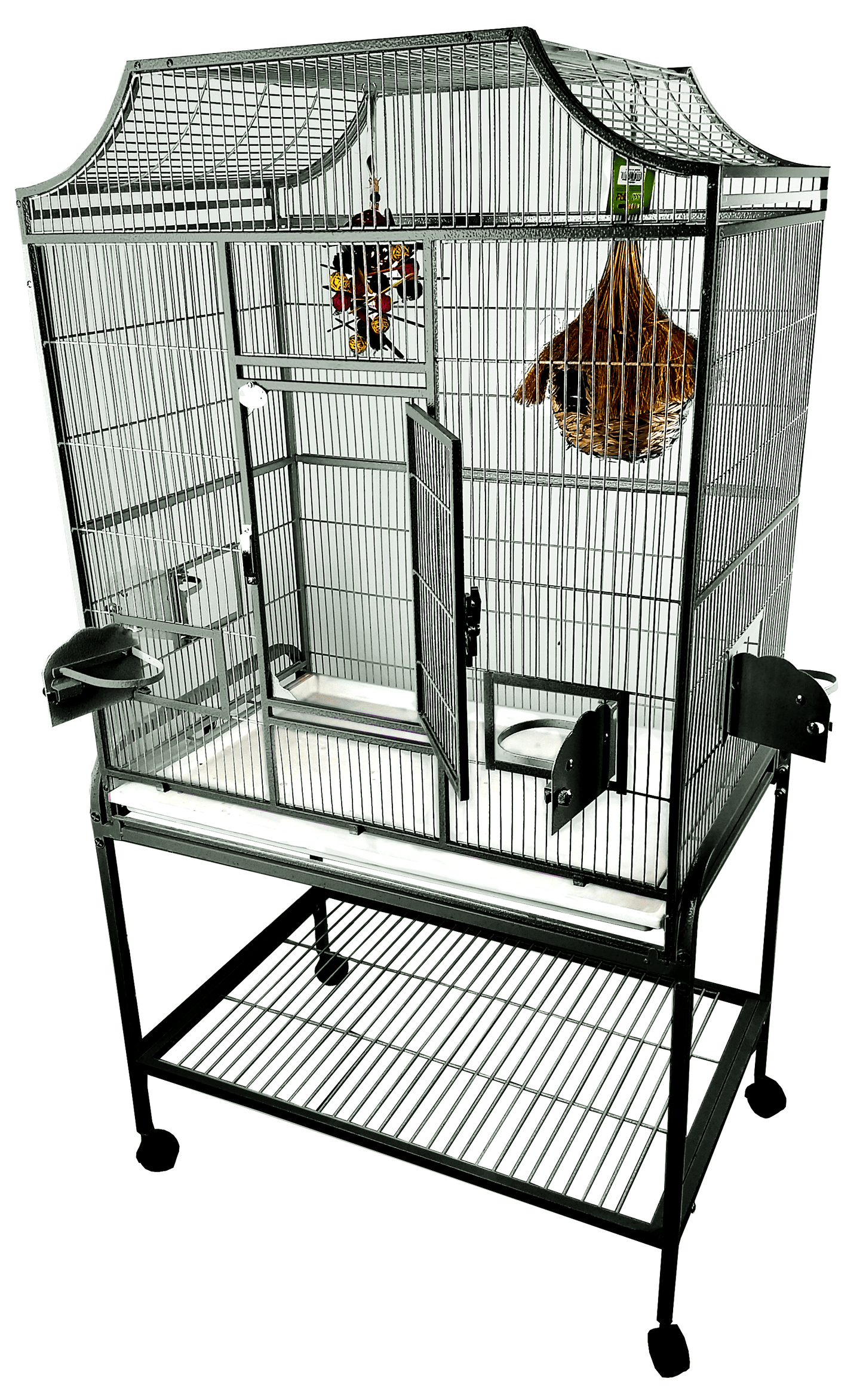 A & E Cage Co Green Elegant Flight Cage 32''x21''x61''