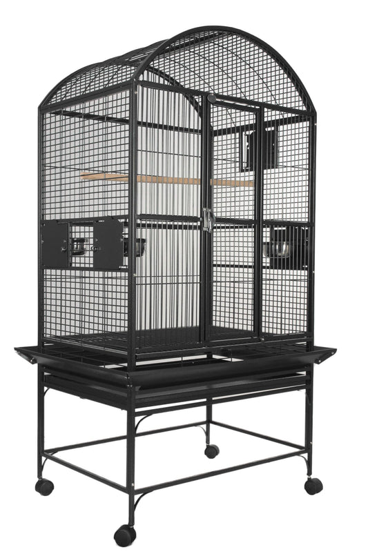A & E Cages Co Bird Cages & Stands Black DomeTop Cage 32"x23"x63"