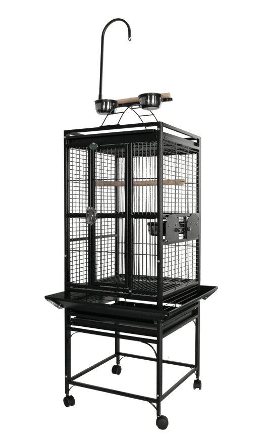 A & E Cages Co Bird Cages & Stands Black PlayTop Bird Cage 18"x18"x54"