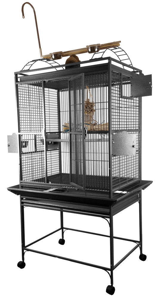A & E Cages Co Bird Cages & Stands Black PlayTop Cage 32"x23"x66"