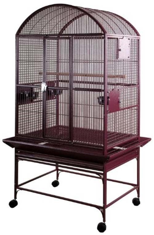 A & E Cages Co Bird Cages & Stands Burgundy DomeTop Cage 32"x23"x63"