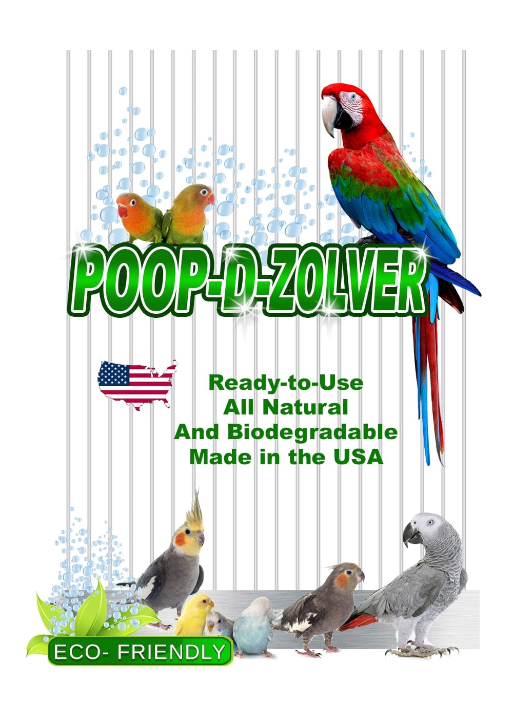 A & E Cages Company LLC Bird Supplies Poop-D-Zolver Spray