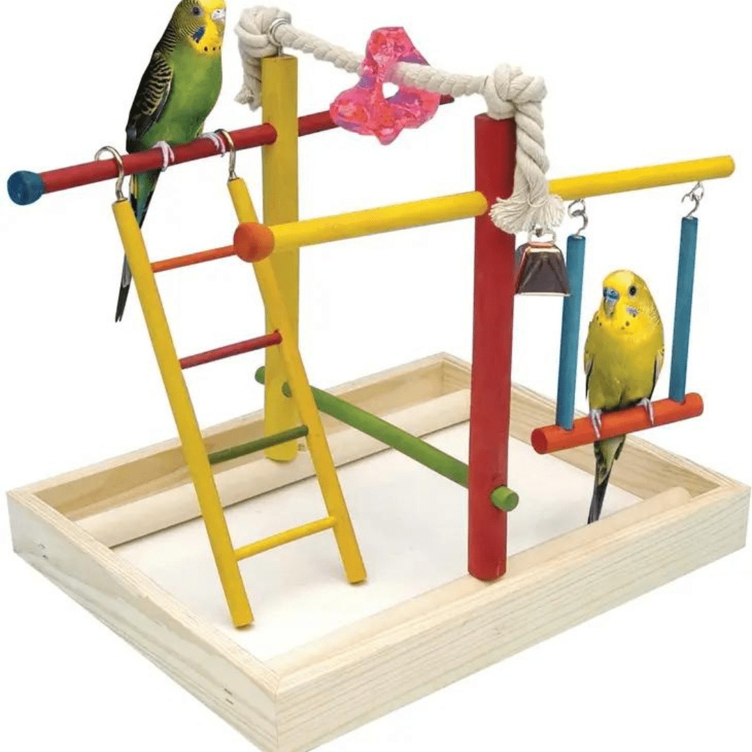 Penn-Plax Bird Life Bird Gyms & Playstands Wood Bird Playpen