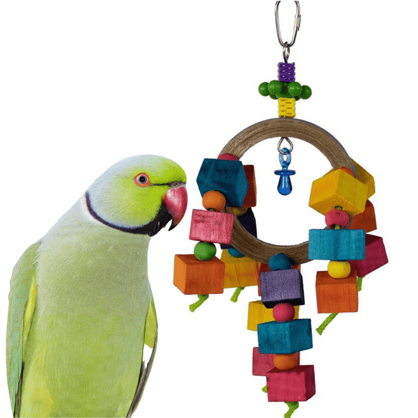 Super Bird Creations Bird Toys Balsa Rainbow Ring